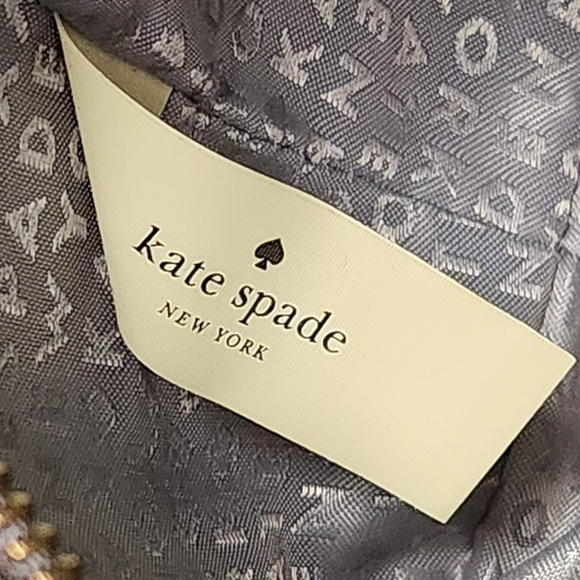 New Kate Spade Star Bright Owl Mini Hadlee Cityscape Gray Leather Crossbody bag - Picture 12 of 14